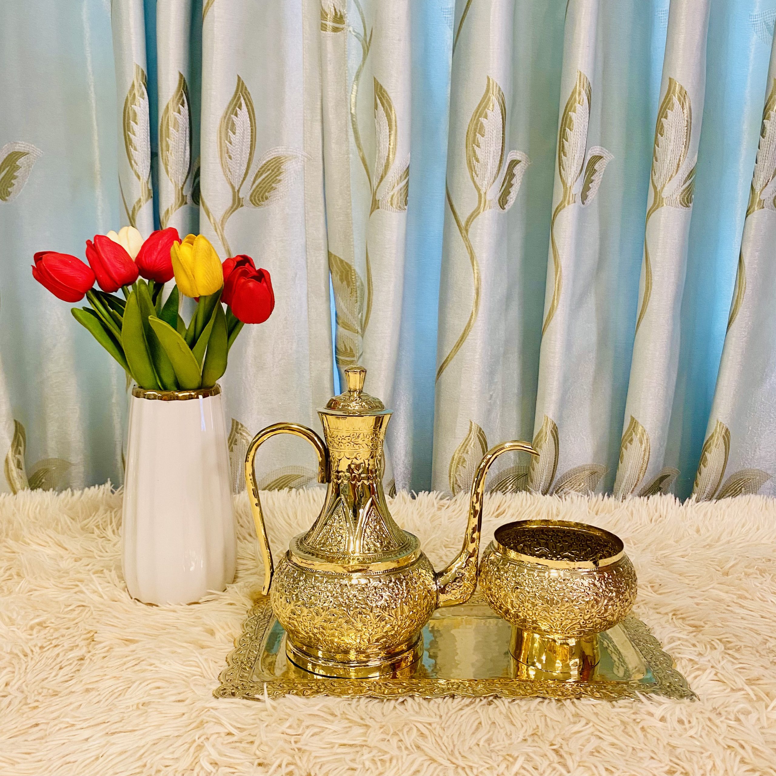 လည်တိုင်ရှည် ကြေးရေစက်ချခွက်